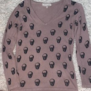 Philosophy skull sweater